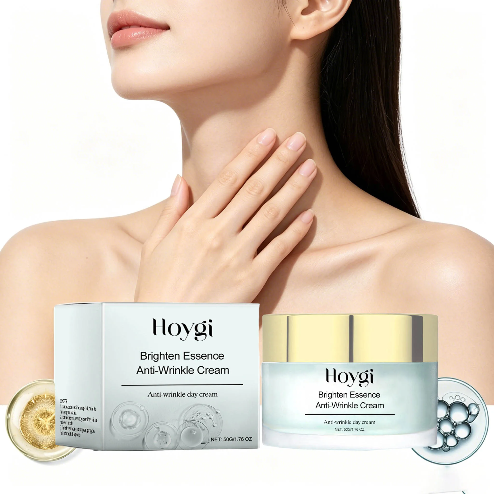 50g Face Cream Deep Moisturizing & Nourishing Enhance Smoothness Brightening Repairing Non-greasy Firming Lifting Neck Skin Lotion
50g Face Cream Deep Moisturizing & Nourishing Enhance Smoothness Brightening Repairing Non-greasy Firming Lifting Neck Skin Lotion