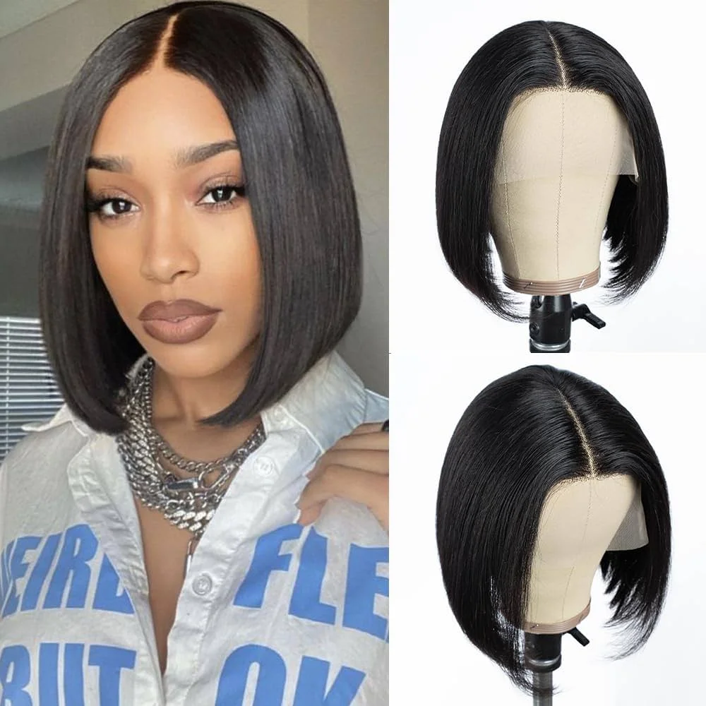 Straight Bob Wig Transparent Lace Frontal Human Hair Natural Color Wigs 13x4 Lace Front 100% Human Hair For Women With Baby Hair
Straight Bob Wig Transparent Lace Frontal Human Hair Natural Color Wigs 13x4 Lace Front 100% Human Hair For Women With Baby Hair