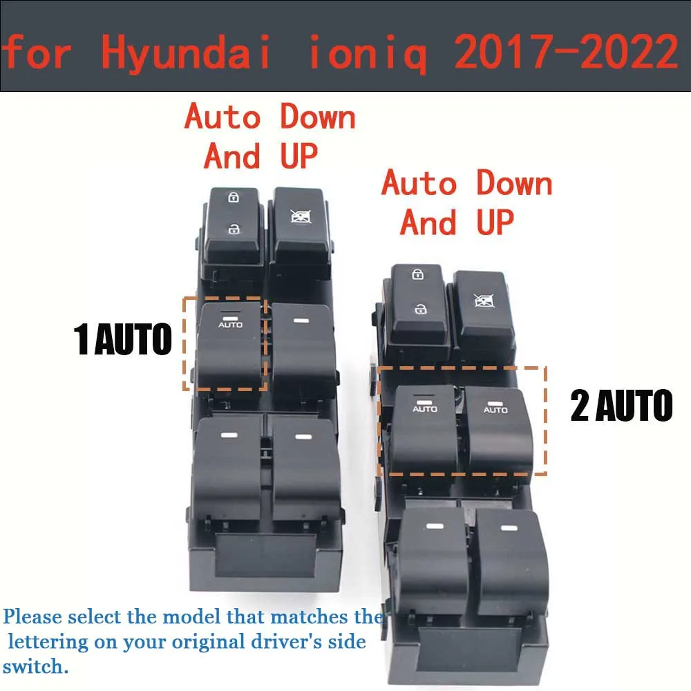 LHD Master Driver Electric Power Lifter Window Switch Lifter Regulator Button for Hyundai ioniq 2017-2022 93570G2010 93570G2020
LHD Master Driver Electric Power Lifter Window Switch Lifter Regulator Button for Hyundai ioniq 2017-2022 93570G2010 93570G2020