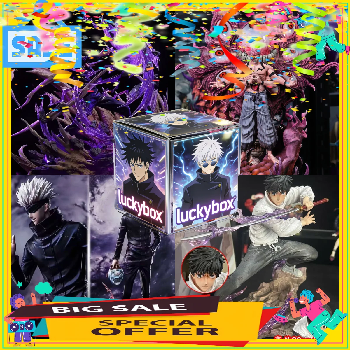 Jujutsu Kaisen Anime Figure Collectible Perfect Gift Toy for Fans, Kids and Figure Collectors
Jujutsu Kaisen Anime Figure Collectible Perfect Gift Toy for Fans, Kids and Figure Collectors