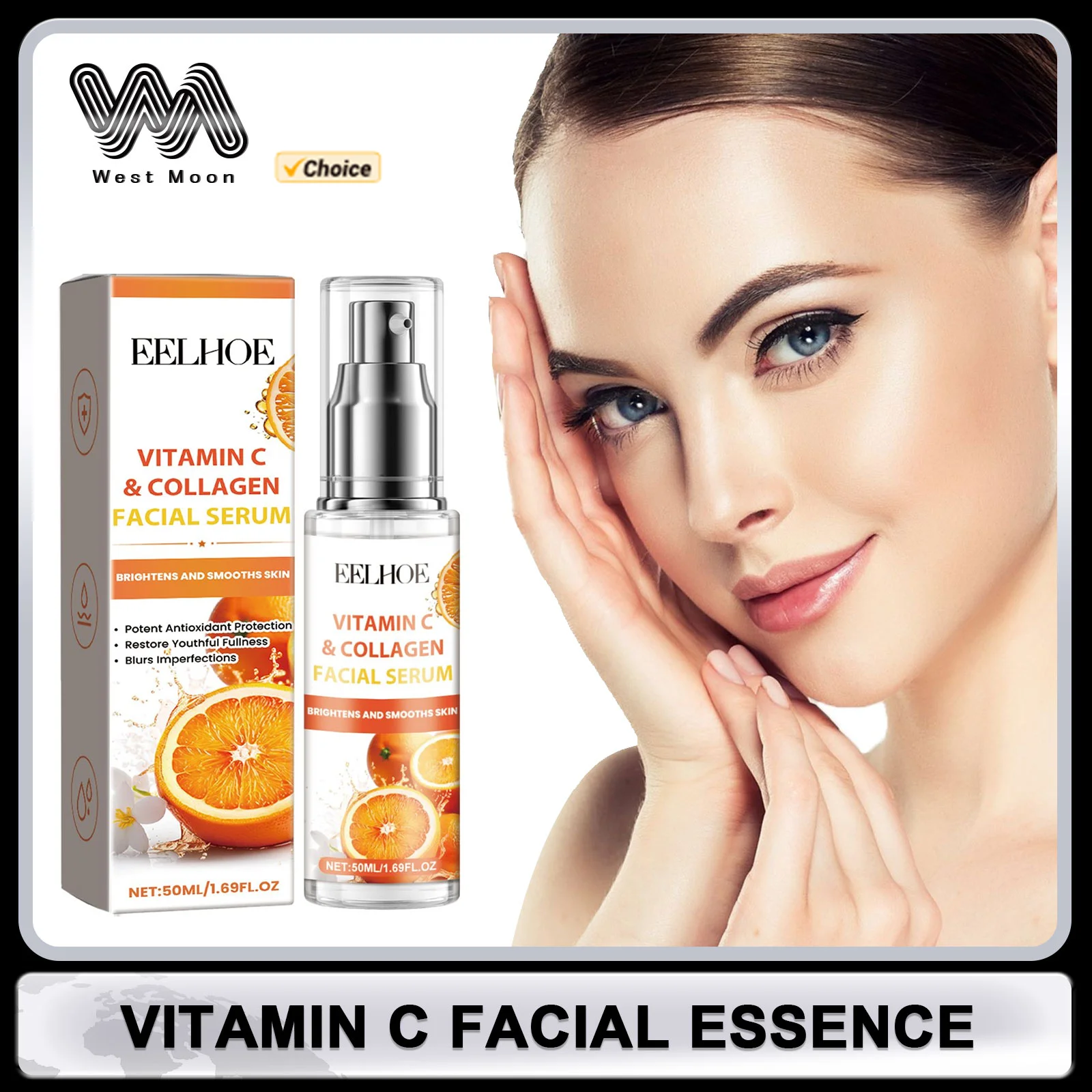 Vitamin C Facial Essence Shrinking Pores Oil Control Firming Skin Moisturizing Improving Puffiness Skin Care Collagen Face Serum
Vitamin C Facial Essence Shrinking Pores Oil Control Firming Skin Moisturizing Improving Puffiness Skin Care Collagen Face Serum