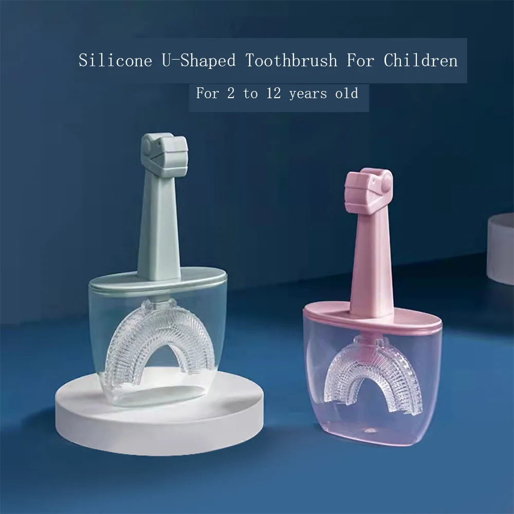 U-Shaped Toothbrush For 2-12 Year Old Children Food Grade Liquid Silica Gel Care Oral 360° All-Round Cleaning Removable Cleaning
U-Shaped Toothbrush For 2-12 Year Old Children Food Grade Liquid Silica Gel Care Oral 360° All-Round Cleaning Removable Cleaning