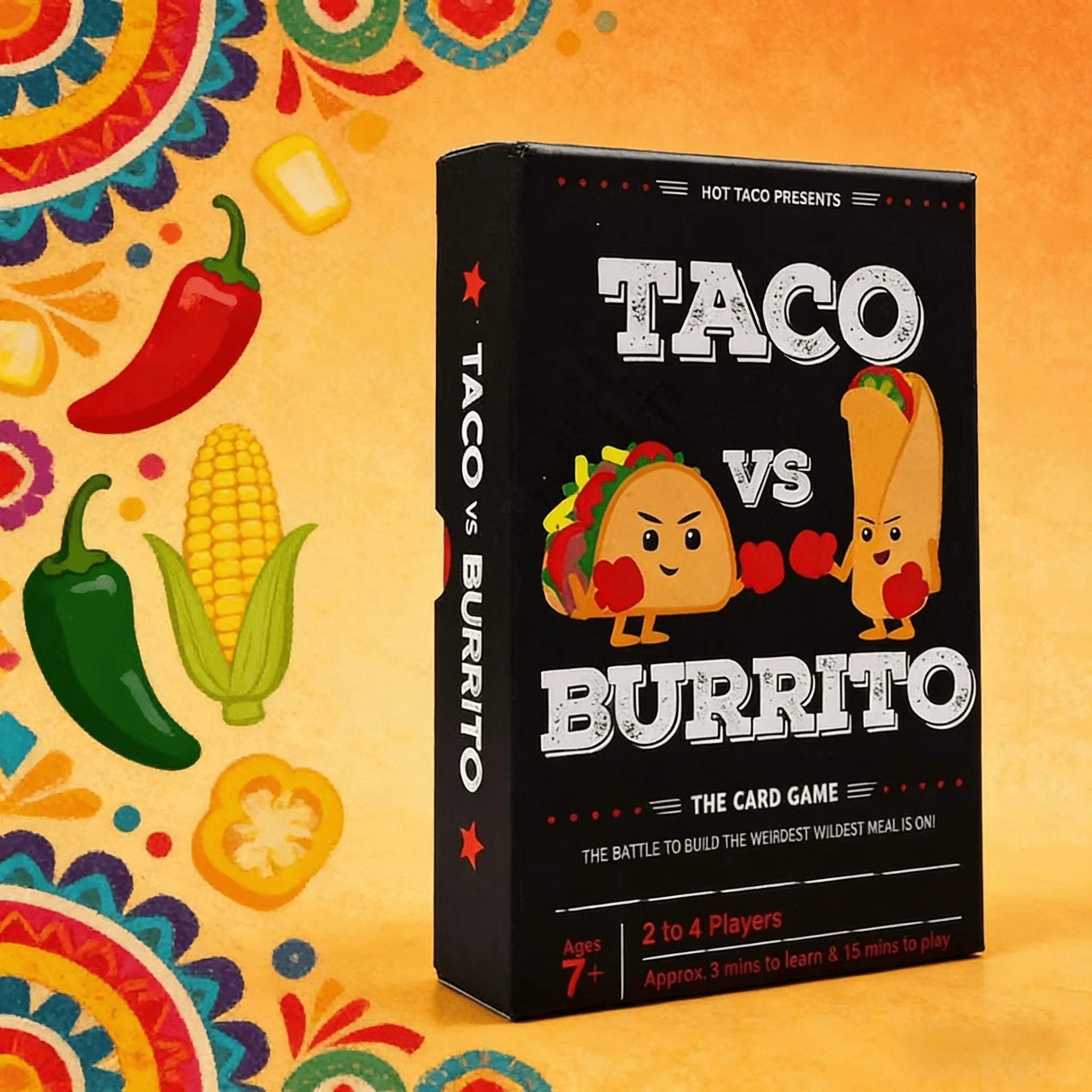 Taco vs Burrito + Foodie Expansion Bundle - The Wildly Popular Surprisingly Strategic Card Game - Perfect Party Game for Kids, Teens, and Adults - 2-8 Players
Taco vs Burrito + Foodie Expansion Bundle - The Wildly Popular Surprisingly Strategic Card Game - Perfect Party Game for Kids, Teens, and Adults - 2-8 Players
