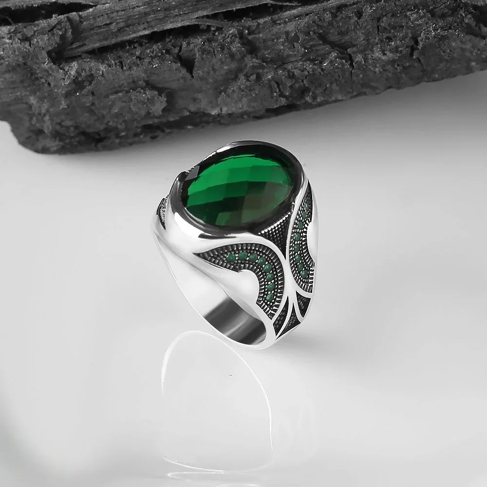 Handmade 925 Sterling Silver Natural Stone Retro Ring For Men Zircon Onyx Agate Gems Jewelry Fashion Vintage Gift Accessory
Handmade 925 Sterling Silver Natural Stone Retro Ring For Men Zircon Onyx Agate Gems Jewelry Fashion Vintage Gift Accessory