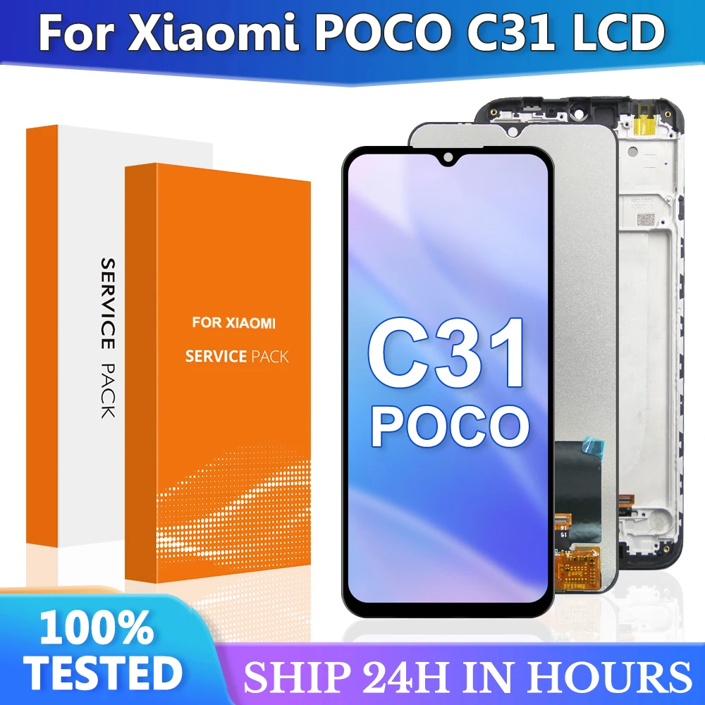 6.53 INCH For Xiaomi POCO C31 LCD Display Touch Screen Digitizer with frame Assembly For MZB0A0MIN, MZB0A0KIN, 211033MI LCD
6.53 INCH For Xiaomi POCO C31 LCD Display Touch Screen Digitizer with frame Assembly For MZB0A0MIN, MZB0A0KIN, 211033MI LCD