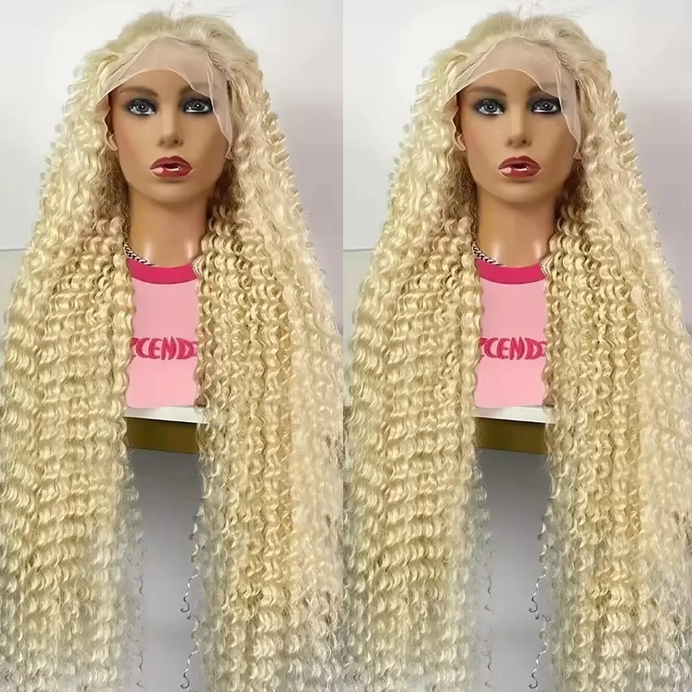 613 Honey Blonde Deep Wave 13x6 Lace Front Wigs Human Hair Brazilian 40 Inches 250 Density Water Wave Wig Curly Lace Frontal Wig
613 Honey Blonde Deep Wave 13x6 Lace Front Wigs Human Hair Brazilian 40 Inches 250 Density Water Wave Wig Curly Lace Frontal Wig