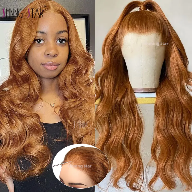 Glueless Wig Human Hair Ready To Wear Ginger Blonde Body Wave Lace Front Wig 9X6 Wear And Go Colored Burgundy Lace Wig For Women
Glueless Wig Human Hair Ready To Wear Ginger Blonde Body Wave Lace Front Wig 9X6 Wear And Go Colored Burgundy Lace Wig For Women