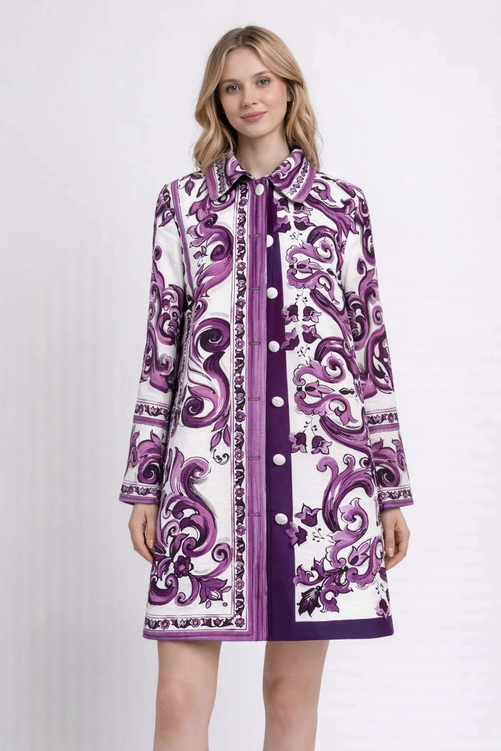 Новинка: Куртка Seifrmann 2025 осенняя, фиолетовая, с жаккардовым узором, воротником поло, на одной пуговице, с длинными рукавами, средней длины
Новинка: Куртка Seifrmann 2025 осенняя, фиолетовая, с жаккардовым узором, воротником поло, на одной пуговице, с длинными рукавами, средней длины