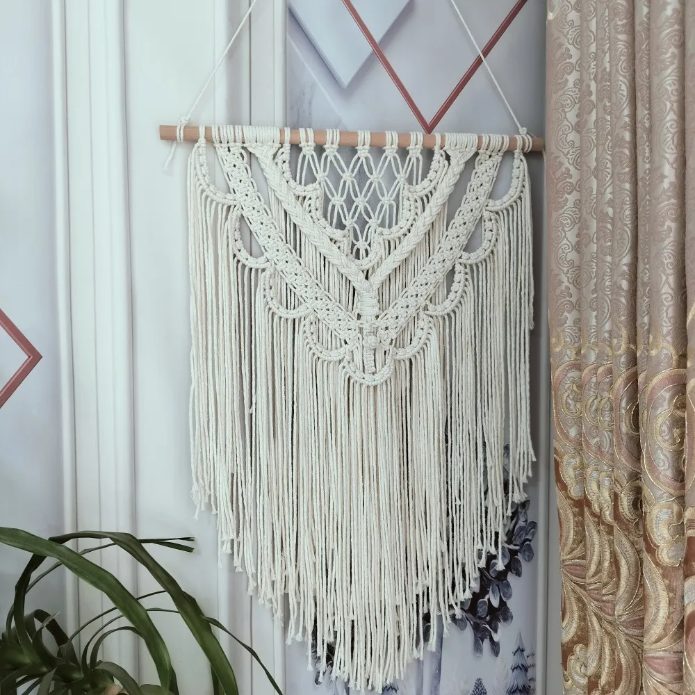 Geometric Patterns Macrame Tapestry Boho Wall Tapestry Hand Woven Macrame Wall Hanging Craft Boho Wedding Backdrop Rustic Decor
Geometric Patterns Macrame Tapestry Boho Wall Tapestry Hand Woven Macrame Wall Hanging Craft Boho Wedding Backdrop Rustic Decor