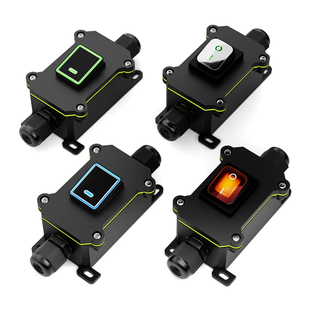 IP65 Seal Waterproof Junction Box With ON-OFF Rocker Switch Stainless Steel/Aluminum/Transparent Surface Material Outdoor Use
IP65 Seal Waterproof Junction Box With ON-OFF Rocker Switch Stainless Steel/Aluminum/Transparent Surface Material Outdoor Use