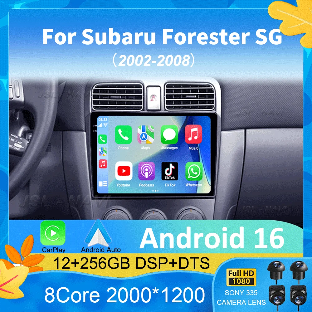 Android 16 For Subaru Forester SG 2002-2008 Autoradio Multimedia Video Player Car Radio Navigatie Carplay No 2Din DVD Screen
Android 16 For Subaru Forester SG 2002-2008 Autoradio Multimedia Video Player Car Radio Navigatie Carplay No 2Din DVD Screen