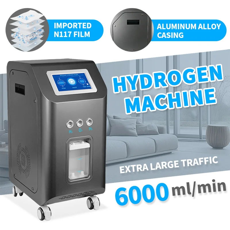 SPE PEM Electrolyzer Hydrogen Inhalation Machine 6000ML Hydrogen Water Generator H2 Therapy Maker Low Noise Water Purifier
SPE PEM Electrolyzer Hydrogen Inhalation Machine 6000ML Hydrogen Water Generator H2 Therapy Maker Low Noise Water Purifier