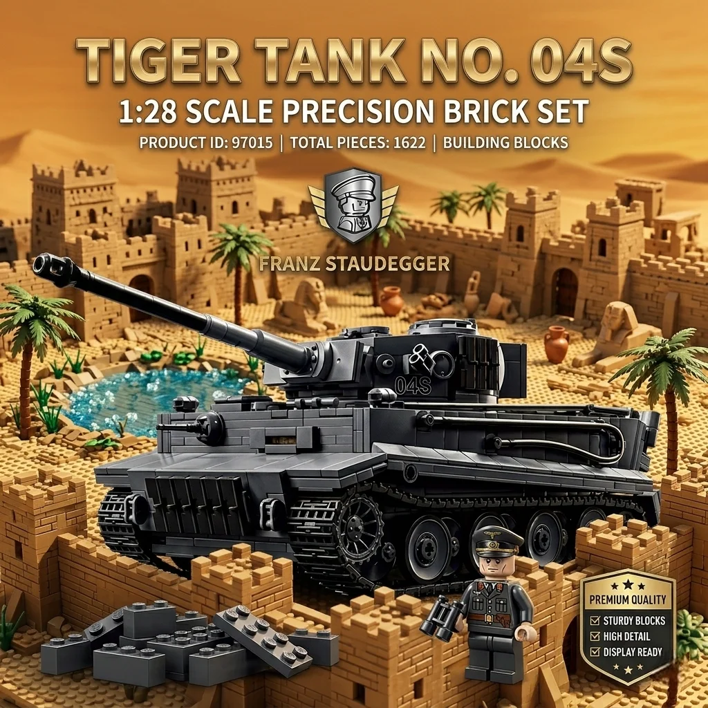 DIY Military Tiger I Building Blocks 1622PCS MOC WWII German Heavy Panzer Bricks Model Construction Toy For Boy Adults Xmas Gift
DIY Military Tiger I Building Blocks 1622PCS MOC WWII German Heavy Panzer Bricks Model Construction Toy For Boy Adults Xmas Gift