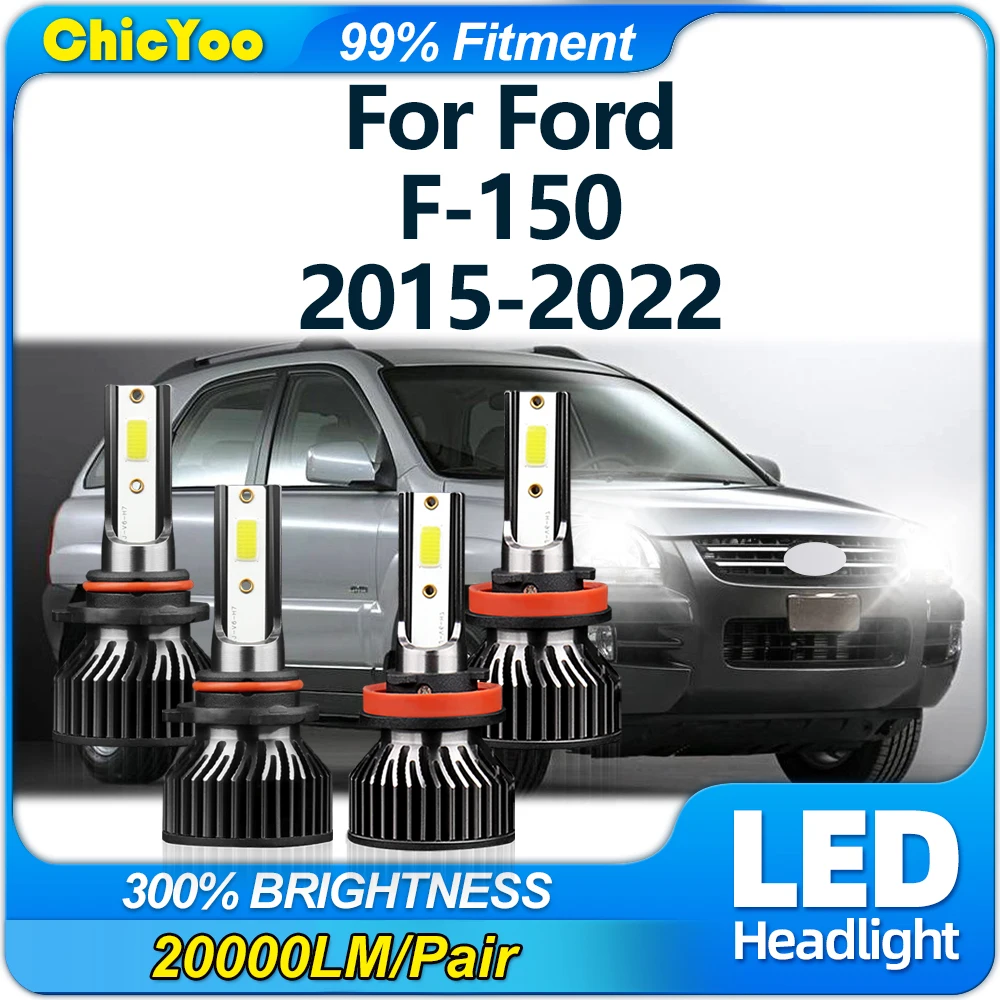 40000LM LED Headlight Bulbs 6000K Turbo Car Lights 12V CSP Chips Auto Front Lamps For Ford F-150 2015-2018 2019 2020 2021 2022
40000LM LED Headlight Bulbs 6000K Turbo Car Lights 12V CSP Chips Auto Front Lamps For Ford F-150 2015-2018 2019 2020 2021 2022