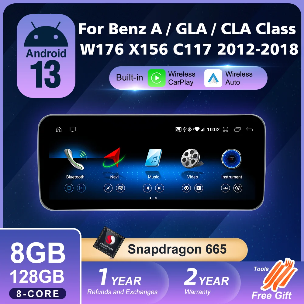 Wireless Carplay Screen For Mercedes Benz A class W176 GLA X156 CLA C117 2013-2018 Car DVD Video Player Navigation Multimedia
Wireless Carplay Screen For Mercedes Benz A class W176 GLA X156 CLA C117 2013-2018 Car DVD Video Player Navigation Multimedia