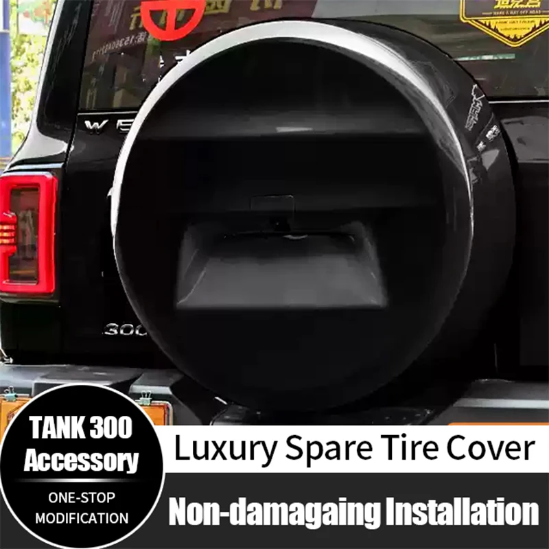 For GWM Tank 300 Spare Tire Wheel Protective Cover High Quality ABS Waterproof Full Coverage Luxury Car Accessories
For GWM Tank 300 Spare Tire Wheel Protective Cover High Quality ABS Waterproof Full Coverage Luxury Car Accessories