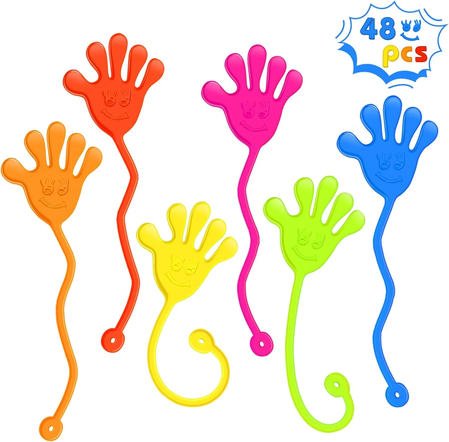Sticky Hands Bulk 48 PCS Easter Basket Stuffers Egg Fillers Party Favors for Kids 4-8 8-12 Stretchy Sticky Hand Toy Kid Goodie
Sticky Hands Bulk 48 PCS Easter Basket Stuffers Egg Fillers Party Favors for Kids 4-8 8-12 Stretchy Sticky Hand Toy Kid Goodie