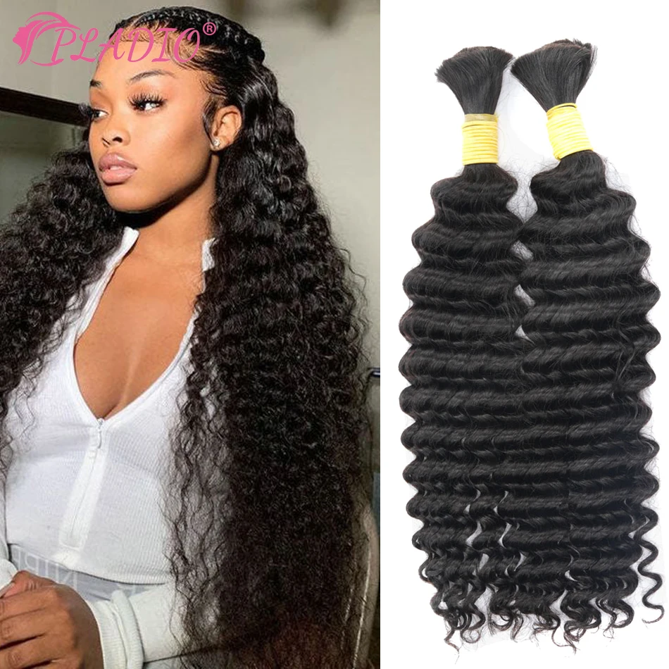 Bulk Hair Extensions Human Hair No Weft Deep Wave Remy Bulk Human Hair Crochet Braiding Bulk Hair For Salon Supply 14-28 Inch
Bulk Hair Extensions Human Hair No Weft Deep Wave Remy Bulk Human Hair Crochet Braiding Bulk Hair For Salon Supply 14-28 Inch