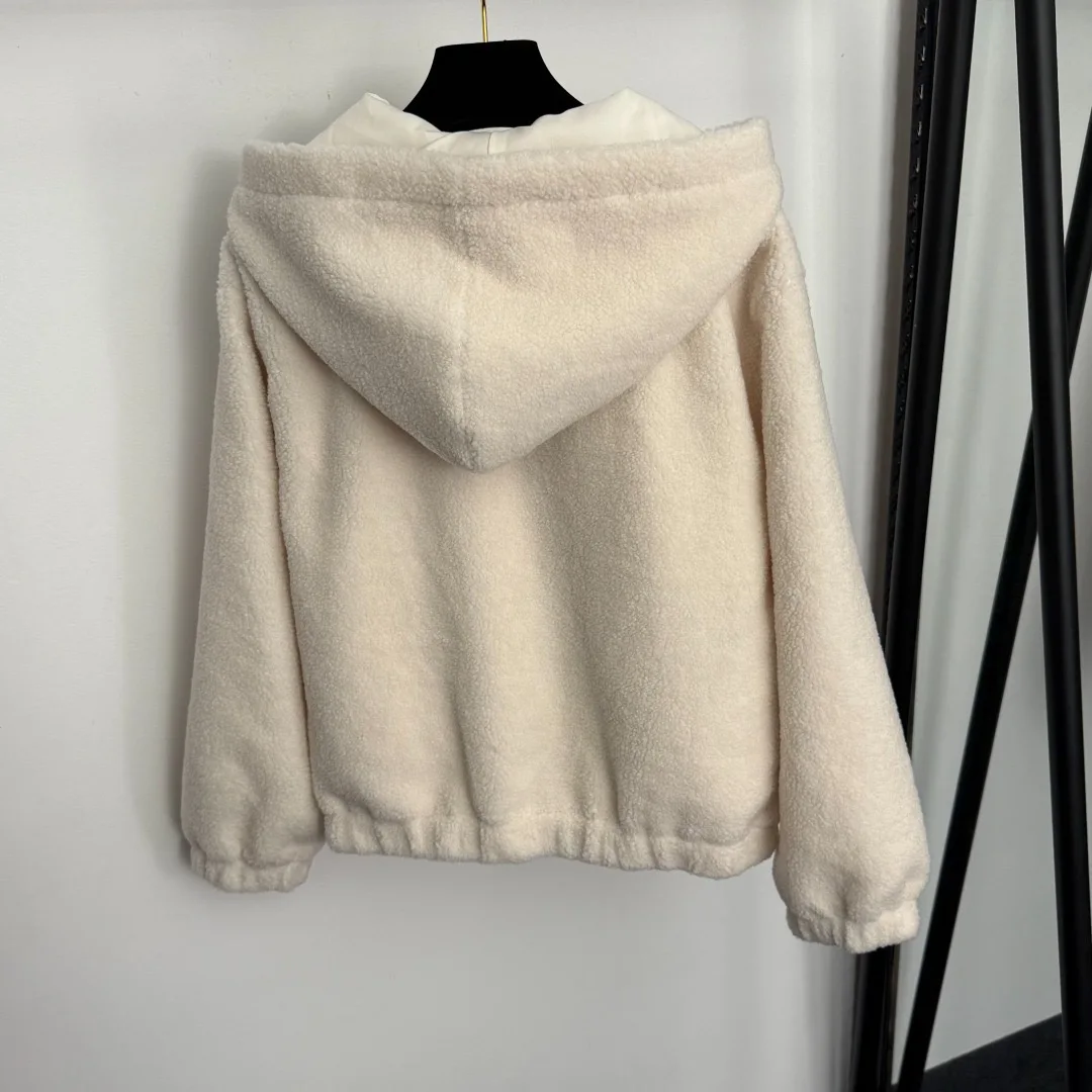 Ivory Hooded Teddy Jacket, Soft Fuzzy Texture & Trendy Design for Women's Winter Fashion
Ivory Hooded Teddy Jacket, Soft Fuzzy Texture & Trendy Design for Women's Winter Fashion