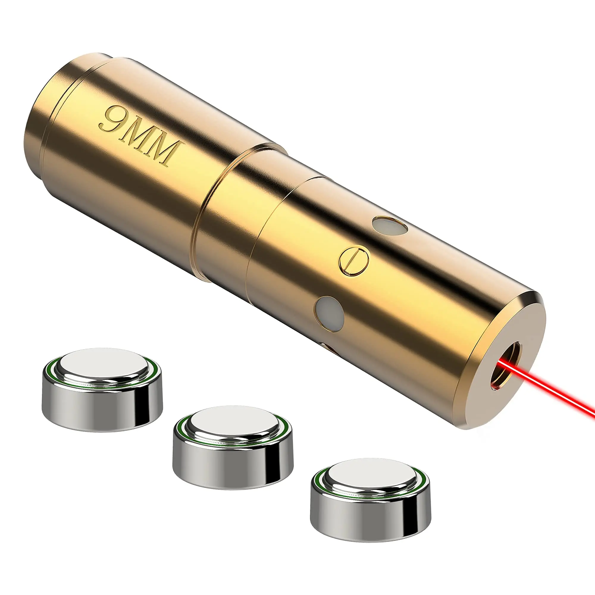 MidTen Bore Sight Laser 9mm Laser Bore Sighter Boresighter with Batteries
MidTen Bore Sight Laser 9mm Laser Bore Sighter Boresighter with Batteries