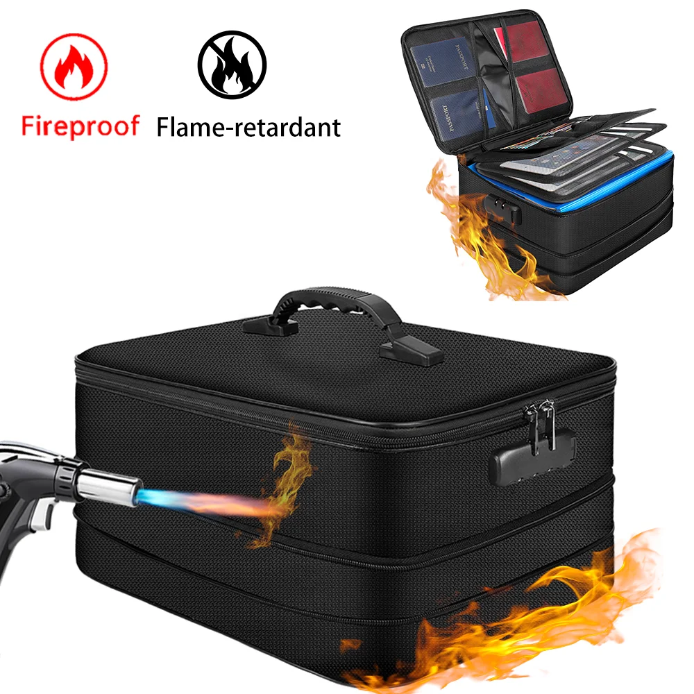 Fireproof and waterproof storage box for important documents, foldable storage box suitable for schools, homes, and offices
Fireproof and waterproof storage box for important documents, foldable storage box suitable for schools, homes, and offices