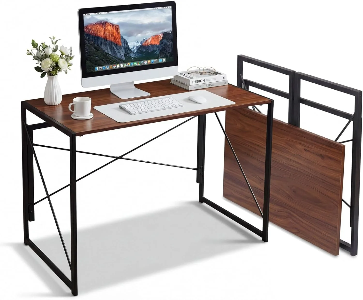 Folding Computer Desk 39'' Sturdy Writing Desk Gaming Desk Home Office PC Laptop Foldable Table Modern Simple Small Study Desk
Folding Computer Desk 39'' Sturdy Writing Desk Gaming Desk Home Office PC Laptop Foldable Table Modern Simple Small Study Desk