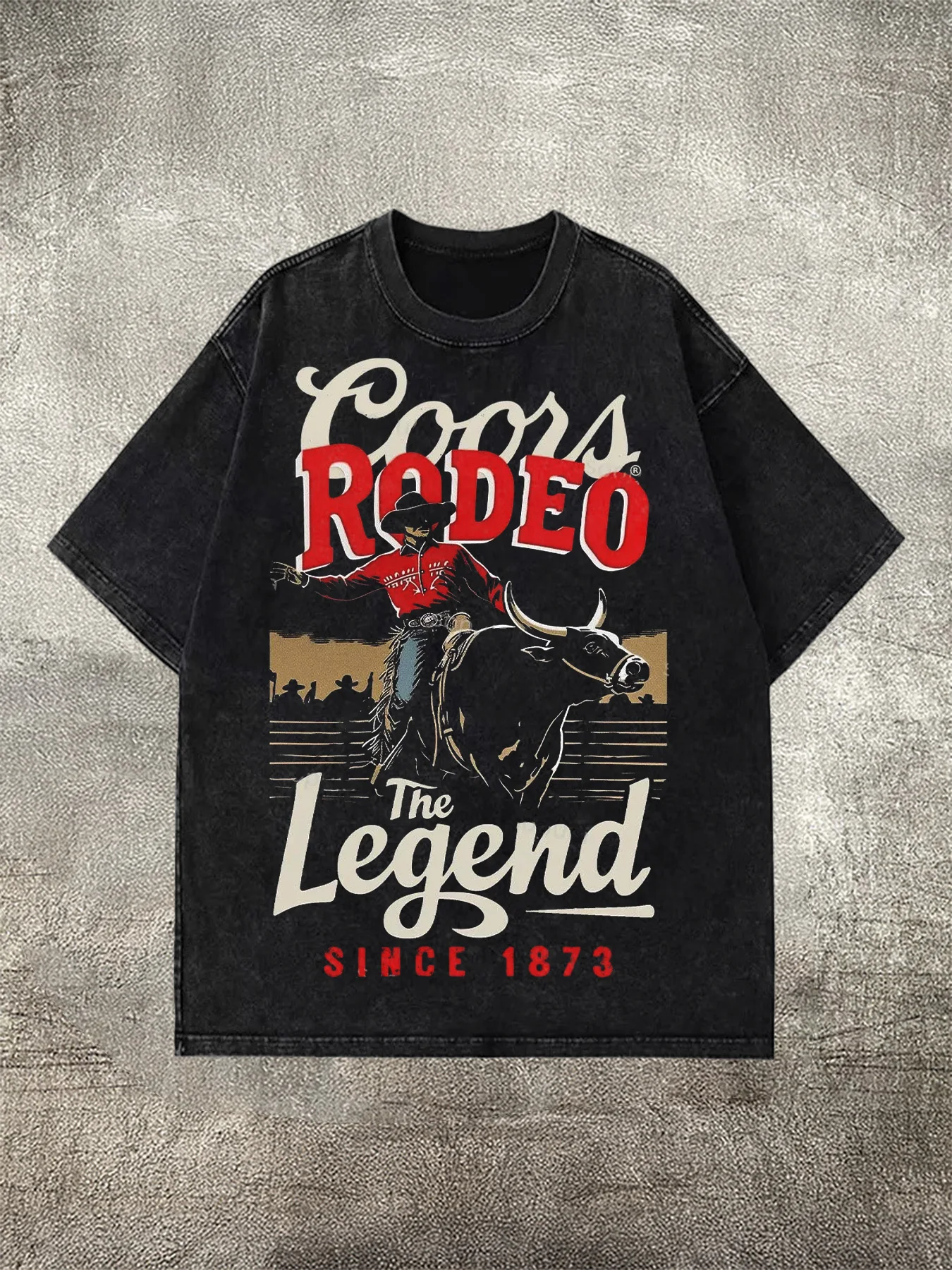 Мужская хлопковая черная футболка, 230 г, с rodeo graphic, Coors Rodeo The Legend с 1873 года
Мужская хлопковая черная футболка, 230 г, с rodeo graphic, Coors Rodeo The Legend с 1873 года