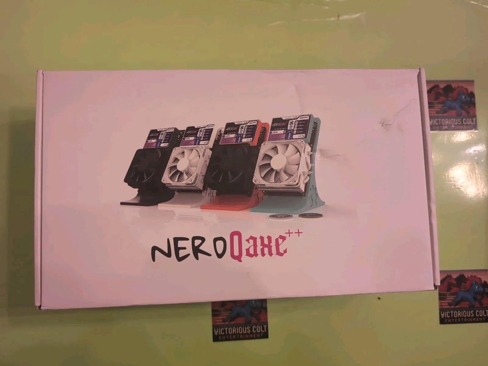 AS BUY 2 GET 1 FREE NerdQAxe++ 4.8T with PSU & Stand 75W 2.4g WiFi BM1370 chips Bitcoin Miner
AS BUY 2 GET 1 FREE NerdQAxe++ 4.8T with PSU & Stand 75W 2.4g WiFi BM1370 chips Bitcoin Miner