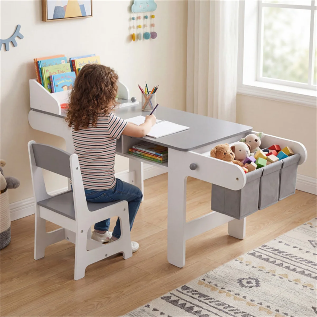 Kids Art Table & Chair Set with Replaceable Paper Roll, Large Storage Toddler Activity Desk
Kids Art Table & Chair Set with Replaceable Paper Roll, Large Storage Toddler Activity Desk