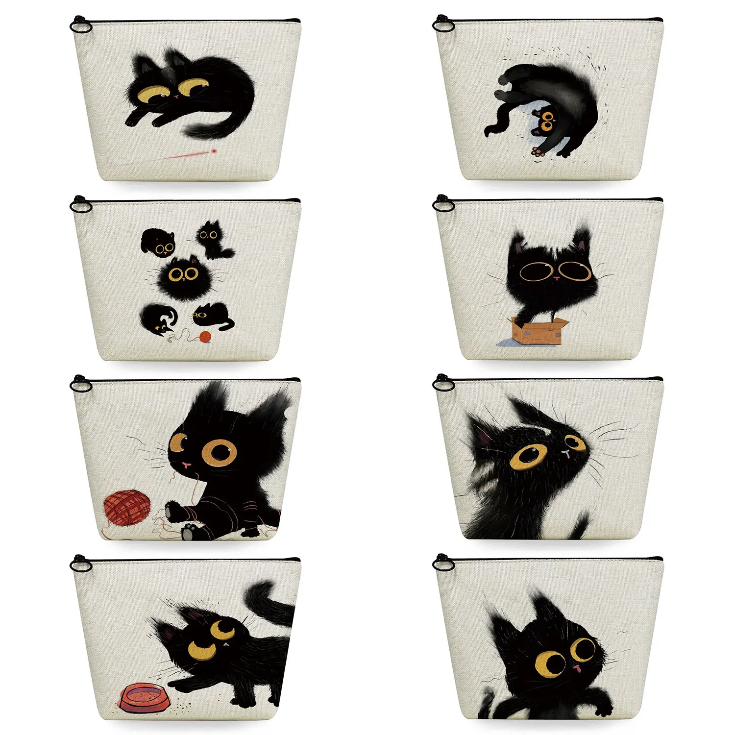 Cute Gift Cosmetic Bag Animals Black Cat Print Makeup Bag High Quality Travel Toiletry Bag Casual Portable Organizer Pencil Case
Cute Gift Cosmetic Bag Animals Black Cat Print Makeup Bag High Quality Travel Toiletry Bag Casual Portable Organizer Pencil Case