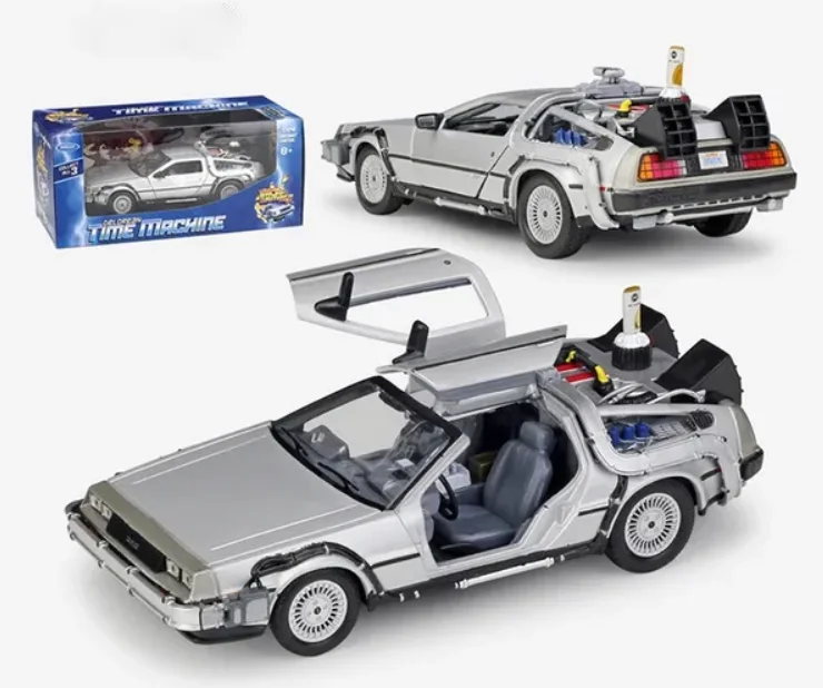 Back to the Future Delorean Time Machine Toy Car 1/24 Scale Diecast Metal Marty McFly, Emmett Brown Car Toys Episode 1 Series
Back to the Future Delorean Time Machine Toy Car 1/24 Scale Diecast Metal Marty McFly, Emmett Brown Car Toys Episode 1 Series