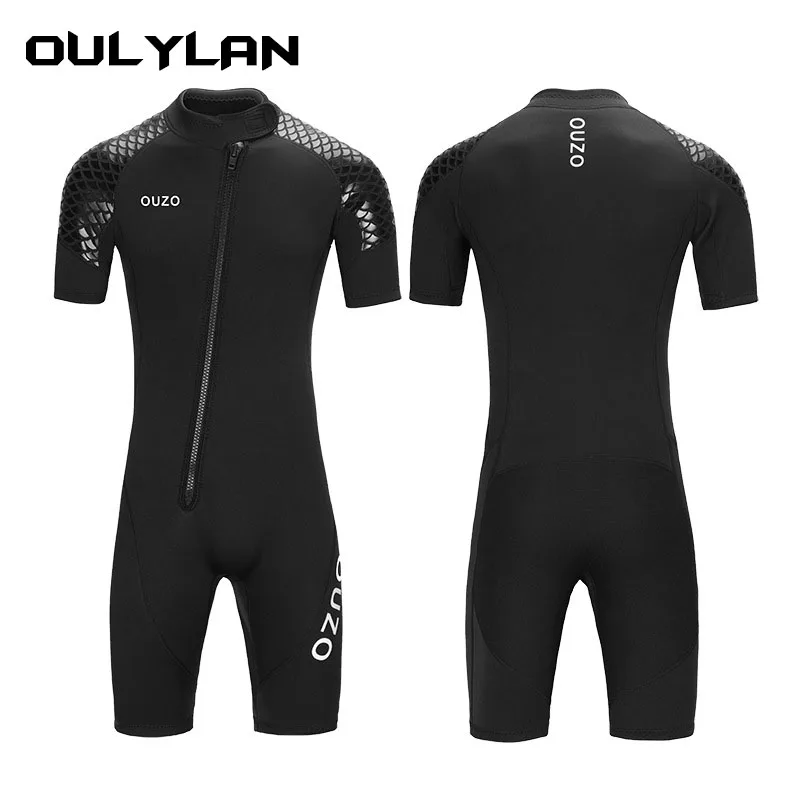 OULYLAN 3MM Wetsuit Neoprene Men Keep Warm Swimsuit Scuba Free Diving Suit Short Sleeve Surfing Snorkeling Suits Men Swimwear
OULYLAN 3MM Wetsuit Neoprene Men Keep Warm Swimsuit Scuba Free Diving Suit Short Sleeve Surfing Snorkeling Suits Men Swimwear