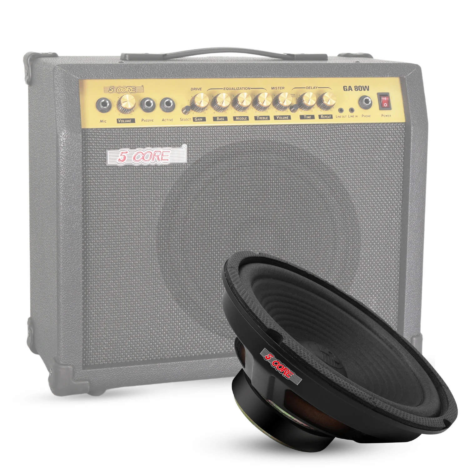 5 Core 8 Inch Guitar Amp Woofer Replacement Speaker 100W 4 Ohm for Electric Guitar Cabinets
5 Core 8 Inch Guitar Amp Woofer Replacement Speaker 100W 4 Ohm for Electric Guitar Cabinets