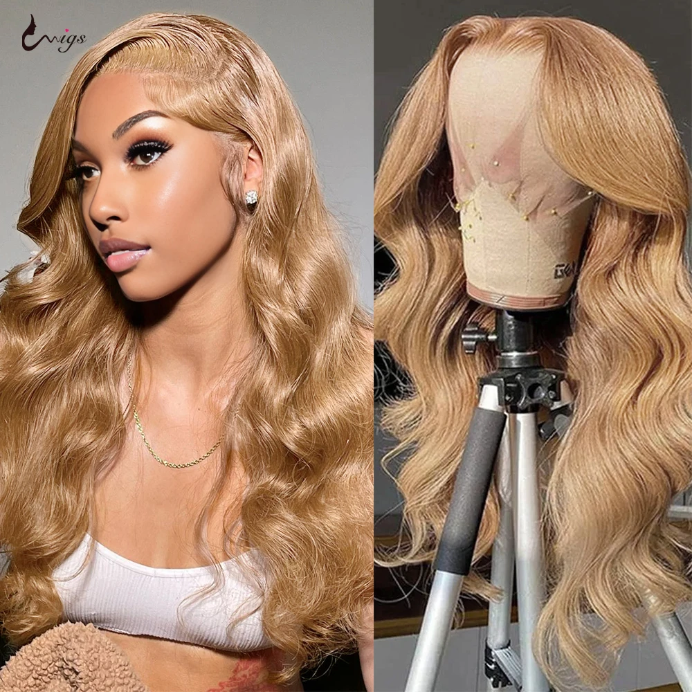 Uwigs #27 Honey Blonde Lace Wig Body Wave Lace Front Wigs 13x4 13x6 Lace Frontal Wigs Colored Remy Human Hair Wigs For Women
Uwigs #27 Honey Blonde Lace Wig Body Wave Lace Front Wigs 13x4 13x6 Lace Frontal Wigs Colored Remy Human Hair Wigs For Women