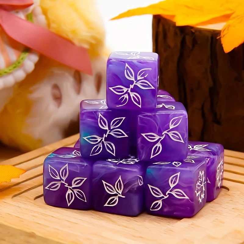10PCS Unique Maple Leaf Dice Set | Board Game Dice for Family Party, Halloween Christmas Festival, Couple & Collection Gift
10PCS Unique Maple Leaf Dice Set | Board Game Dice for Family Party, Halloween Christmas Festival, Couple & Collection Gift