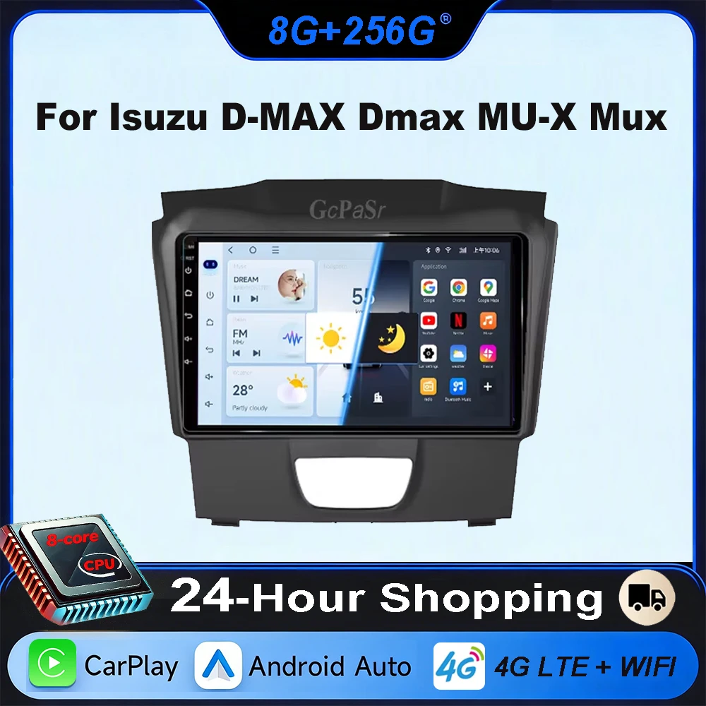 Car radio Carplay For Isuzu D-MAX Dmax MU-X Mux Android Auto Multimedia Video Stereo Player GPS Navigation 2DIN DVD WIFI Screen
Car radio Carplay For Isuzu D-MAX Dmax MU-X Mux Android Auto Multimedia Video Stereo Player GPS Navigation 2DIN DVD WIFI Screen