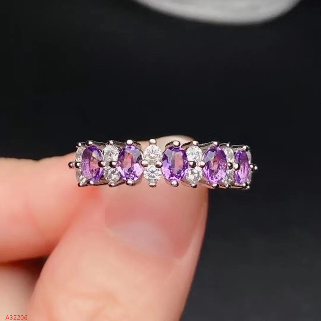Premium Jewelry 100% 925 Sterling Silver Natural Gemstone Amethyst Women's Ring Gift Party Marry Girl Birthday Valentine's Day
Premium Jewelry 100% 925 Sterling Silver Natural Gemstone Amethyst Women's Ring Gift Party Marry Girl Birthday Valentine's Day