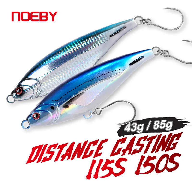 Рыболовная приманка NOEBY, 2 шт., 115 мм, 43 г, 150 мм, 85 г, тонущая длинная приманка-карандаш, Kingfish Tuna GT, приманки для морской рыбалки
Рыболовная приманка NOEBY, 2 шт., 115 мм, 43 г, 150 мм, 85 г, тонущая длинная приманка-карандаш, Kingfish Tuna GT, приманки для морской рыбалки