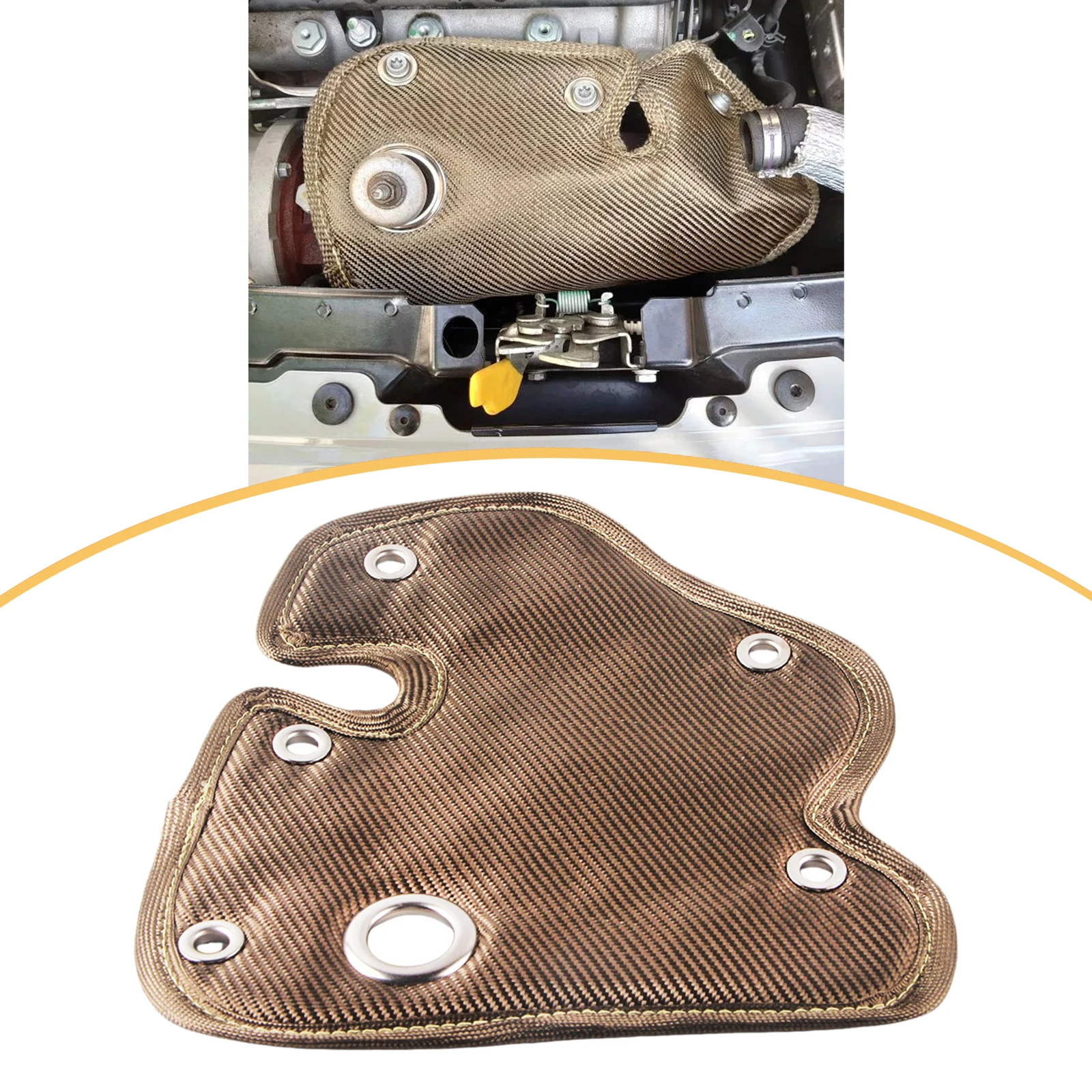 Turbocharger Turbo Heat Shield Blanket Replaces Premium Portable Easy Installation for Turbo Garrett 1446 Abarth 500 595 Turismo
Turbocharger Turbo Heat Shield Blanket Replaces Premium Portable Easy Installation for Turbo Garrett 1446 Abarth 500 595 Turismo