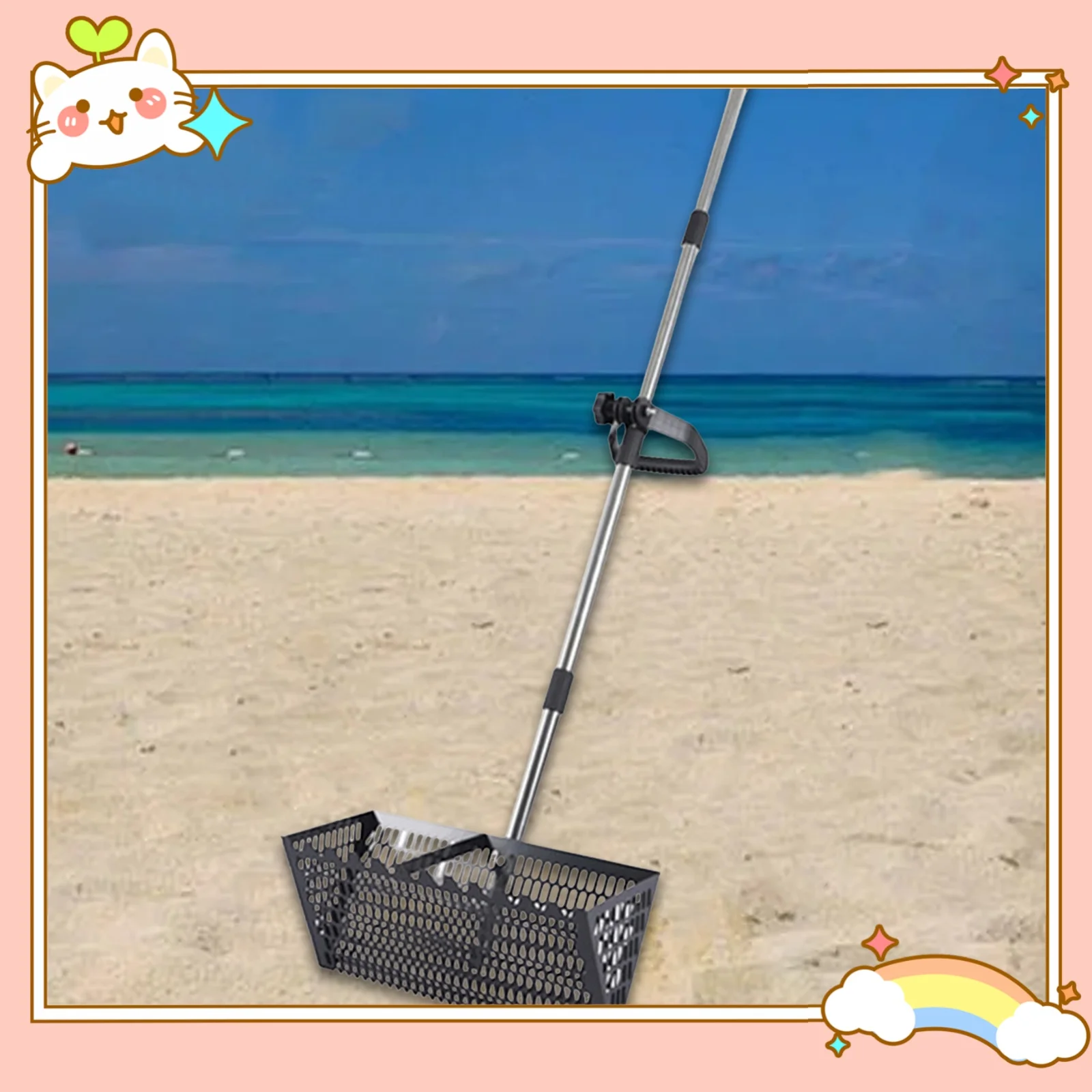 Выдвижная лопатка для кошачьего туалета, регулируемая длинная ручка, многофункциональные грабли для песка, грабли для песка, широкая корзина, сито, совок, большой
Выдвижная лопатка для кошачьего туалета, регулируемая длинная ручка, многофункциональные грабли для песка, грабли для песка, широкая корзина, сито, совок, большой