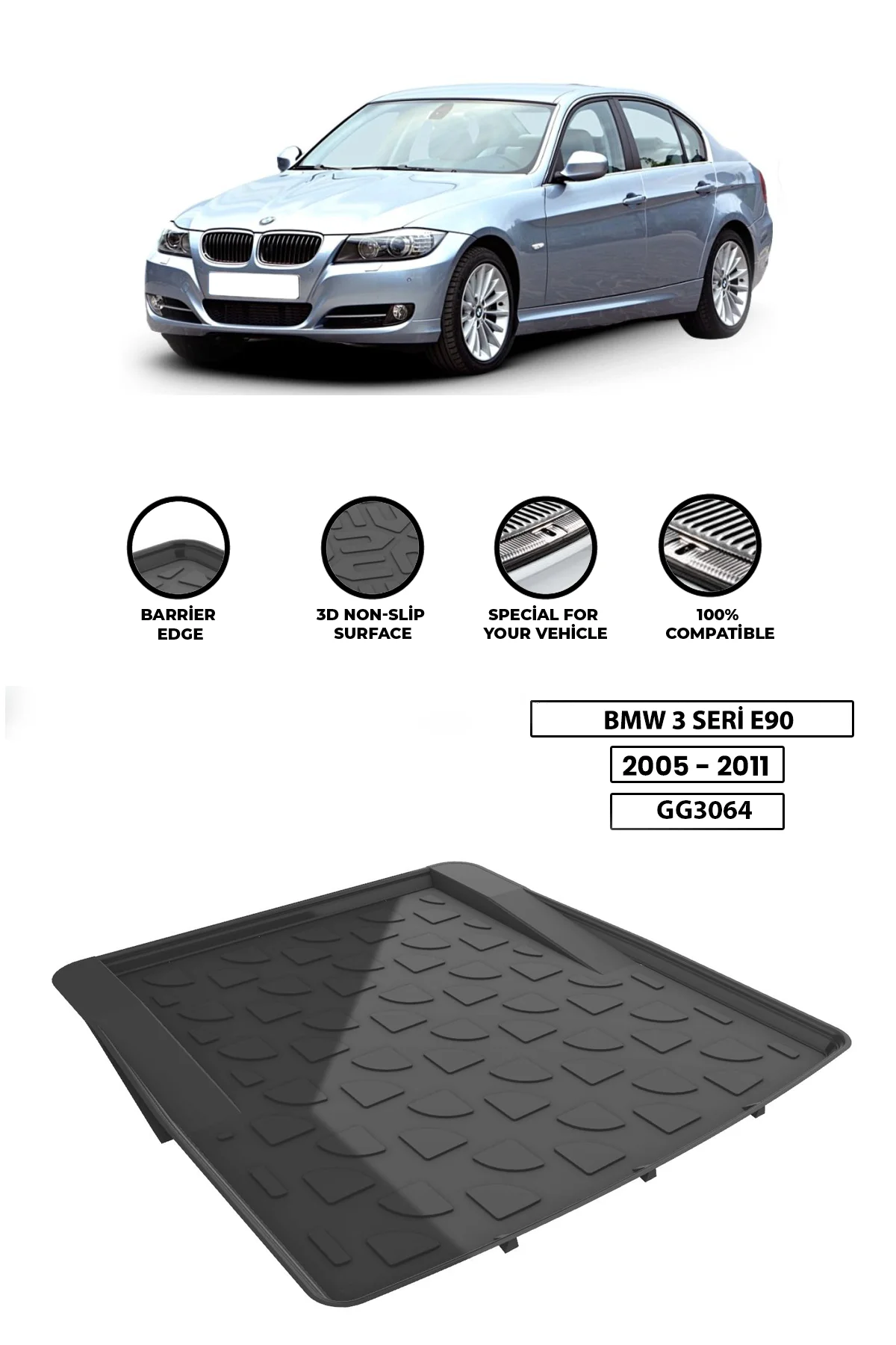 For -BMW-3-SERİ-E90-2005-2011 luggage compartment Diffuser Extension Rear Bumper Attachment Luggage compartment
For -BMW-3-SERİ-E90-2005-2011 luggage compartment Diffuser Extension Rear Bumper Attachment Luggage compartment