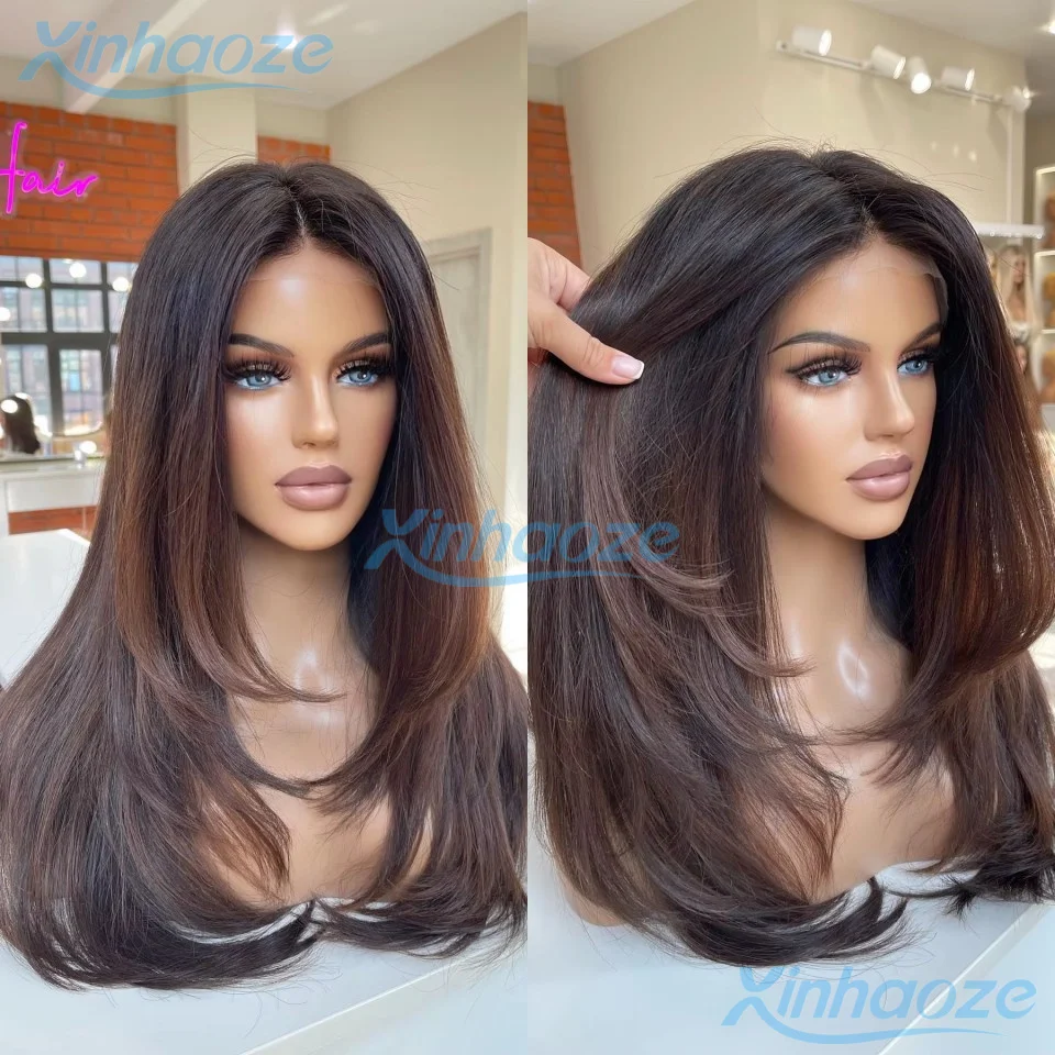 200% Density Straight Human Hair Ombre Dark Brown 13x6/360 Full Lace Wigs With Bleached Knots Pre Plucked 5x5 Silk Top Wigs
200% Density Straight Human Hair Ombre Dark Brown 13x6/360 Full Lace Wigs With Bleached Knots Pre Plucked 5x5 Silk Top Wigs
