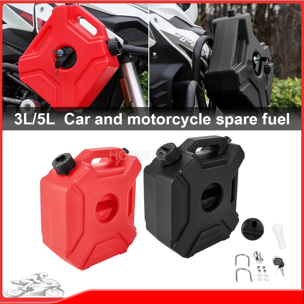 3L/5L Portable Plastic Cans Gas Fuel Tank Emergency Backup SUV Motorcycle Accessories Petrol Diesel Storage Gas Tank with Lock
3L/5L Portable Plastic Cans Gas Fuel Tank Emergency Backup SUV Motorcycle Accessories Petrol Diesel Storage Gas Tank with Lock