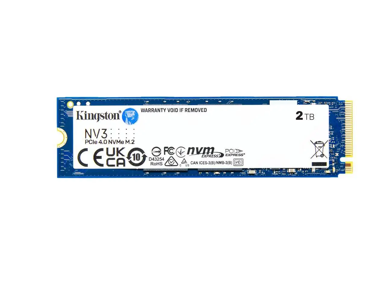 Kingston NV3 M.2 2280 2TB PCIe 4.0 x4 NVMe Internal Solid State Drive (SSD) SNV3S/2000G Up to 6000 MB/s
Kingston NV3 M.2 2280 2TB PCIe 4.0 x4 NVMe Internal Solid State Drive (SSD) SNV3S/2000G Up to 6000 MB/s