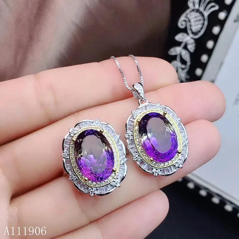 KJJEAXCMY Boutique Jewelry 925 Sterling Silver Inlaid Amethyst Gemstone Female Ring Necklace Pendant New Big Ring Face Qwert
KJJEAXCMY Boutique Jewelry 925 Sterling Silver Inlaid Amethyst Gemstone Female Ring Necklace Pendant New Big Ring Face Qwert