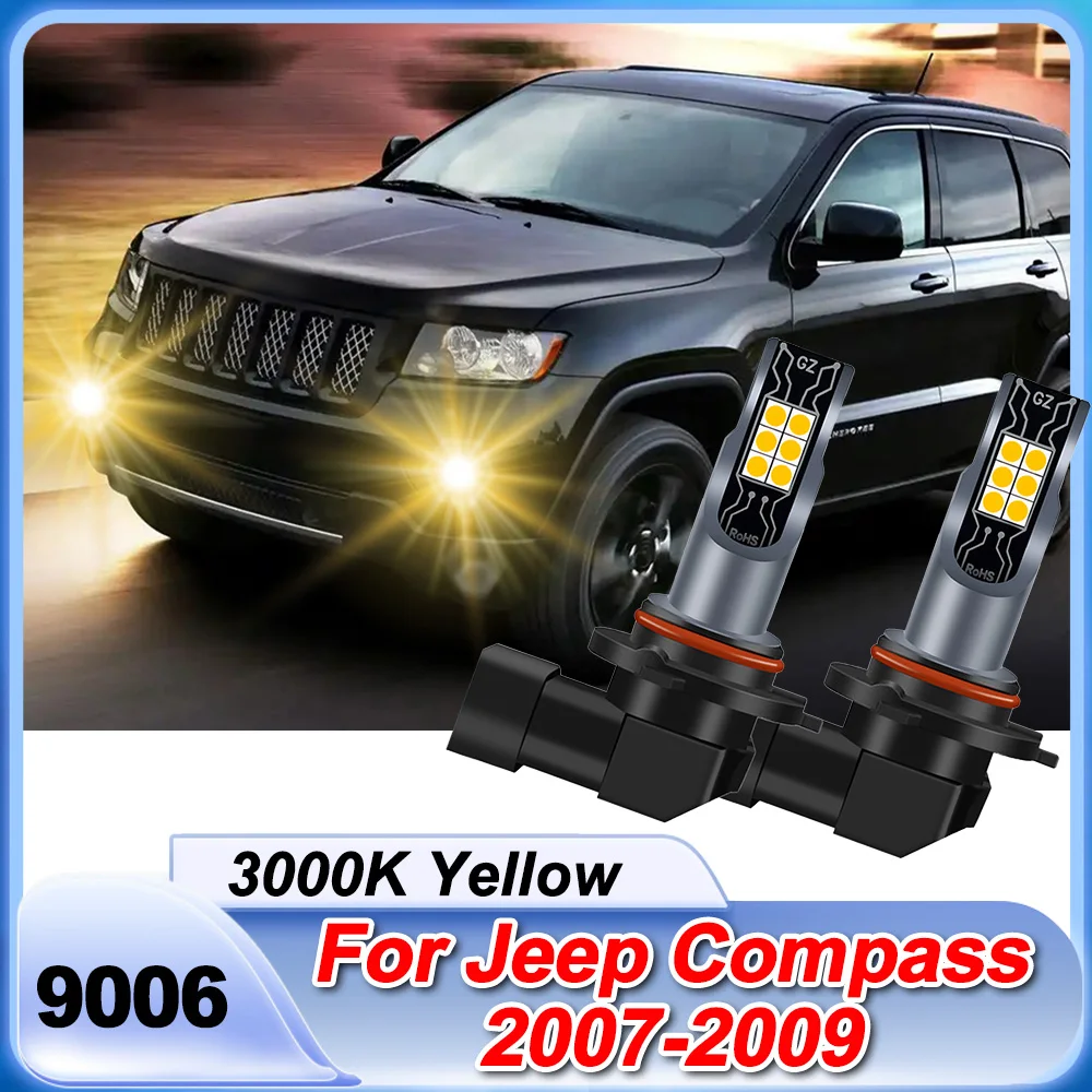 For Jeep Compass 2007 2008 2009 9006 LED Fog Light 3000K Super Yellow 20000LM High Power Bulbs
For Jeep Compass 2007 2008 2009 9006 LED Fog Light 3000K Super Yellow 20000LM High Power Bulbs