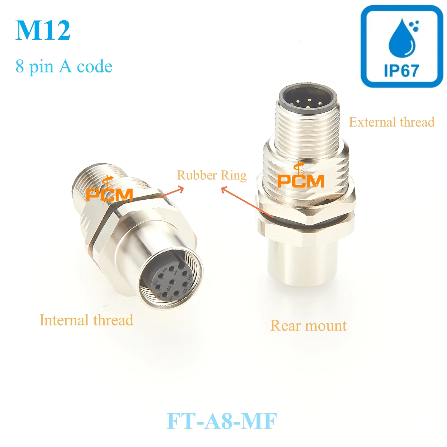 NMEA2000 adapter M12 Circular metal panel Connectors A Coded 8-pin male to female IP67 marine sensor actuator connection cable
NMEA2000 adapter M12 Circular metal panel Connectors A Coded 8-pin male to female IP67 marine sensor actuator connection cable