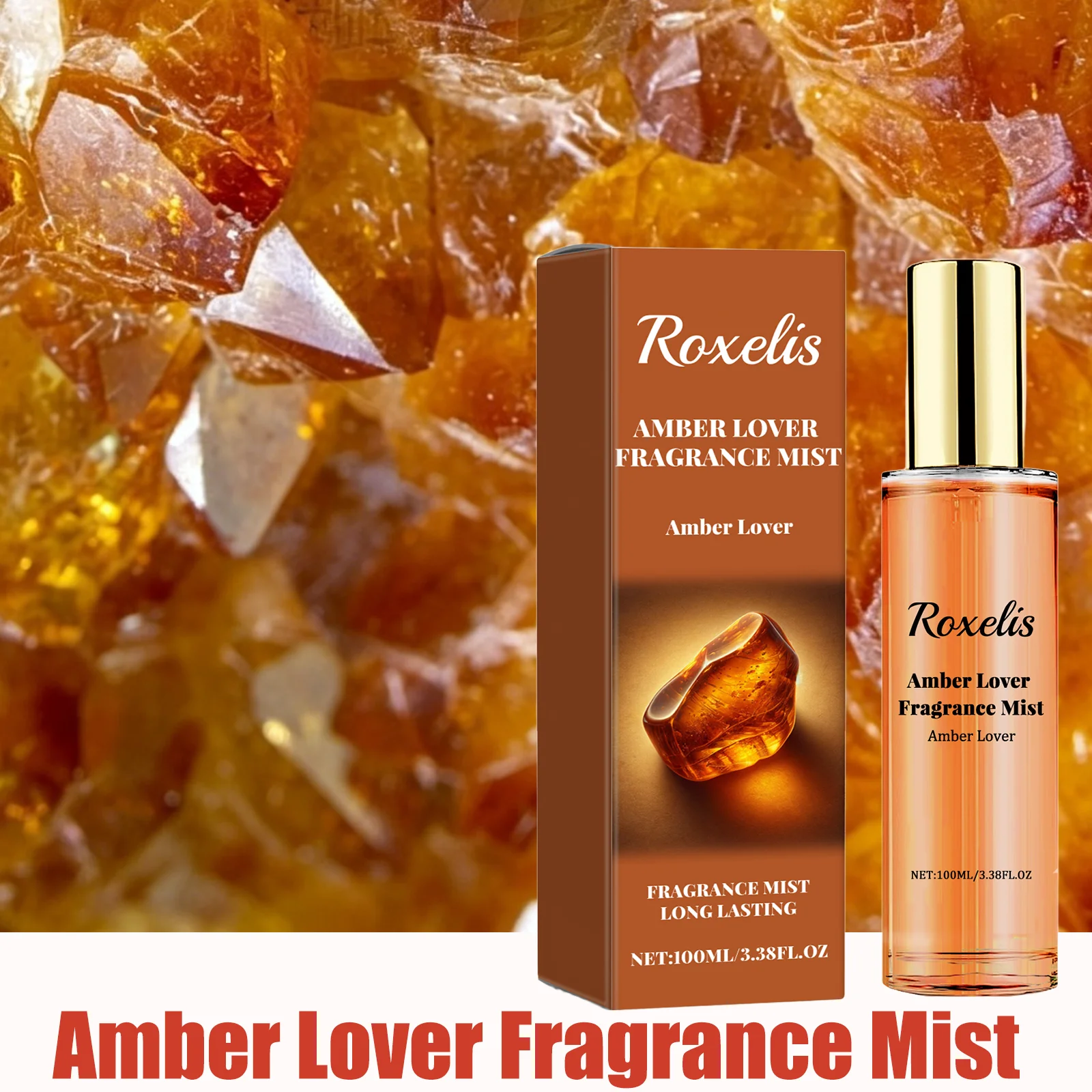 ROXELIS 100mL Amber Lover Fragrance Mist Natural Rich Elegant Fragrance Long Lasting Charming Scent Portable Perfume For Daily Use
ROXELIS 100mL Amber Lover Fragrance Mist Natural Rich Elegant Fragrance Long Lasting Charming Scent Portable Perfume For Daily Use