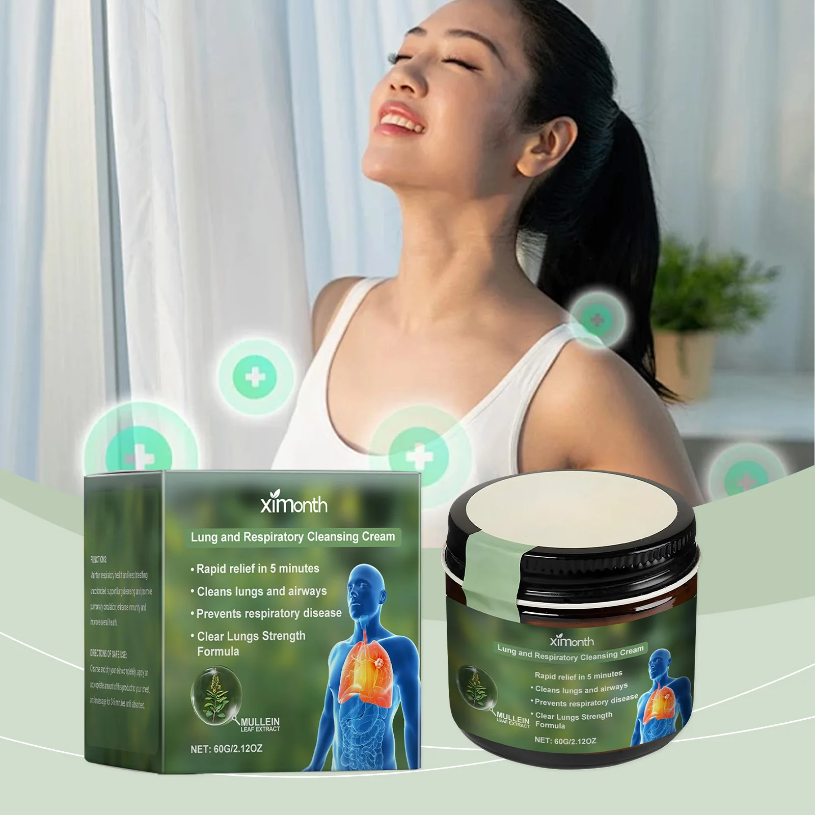 Body Care Cream Promote Smooth Breathing Improving Lung Function Natural Freshness Mild Nourishing Massage Cream Daily Skin Care
Body Care Cream Promote Smooth Breathing Improving Lung Function Natural Freshness Mild Nourishing Massage Cream Daily Skin Care