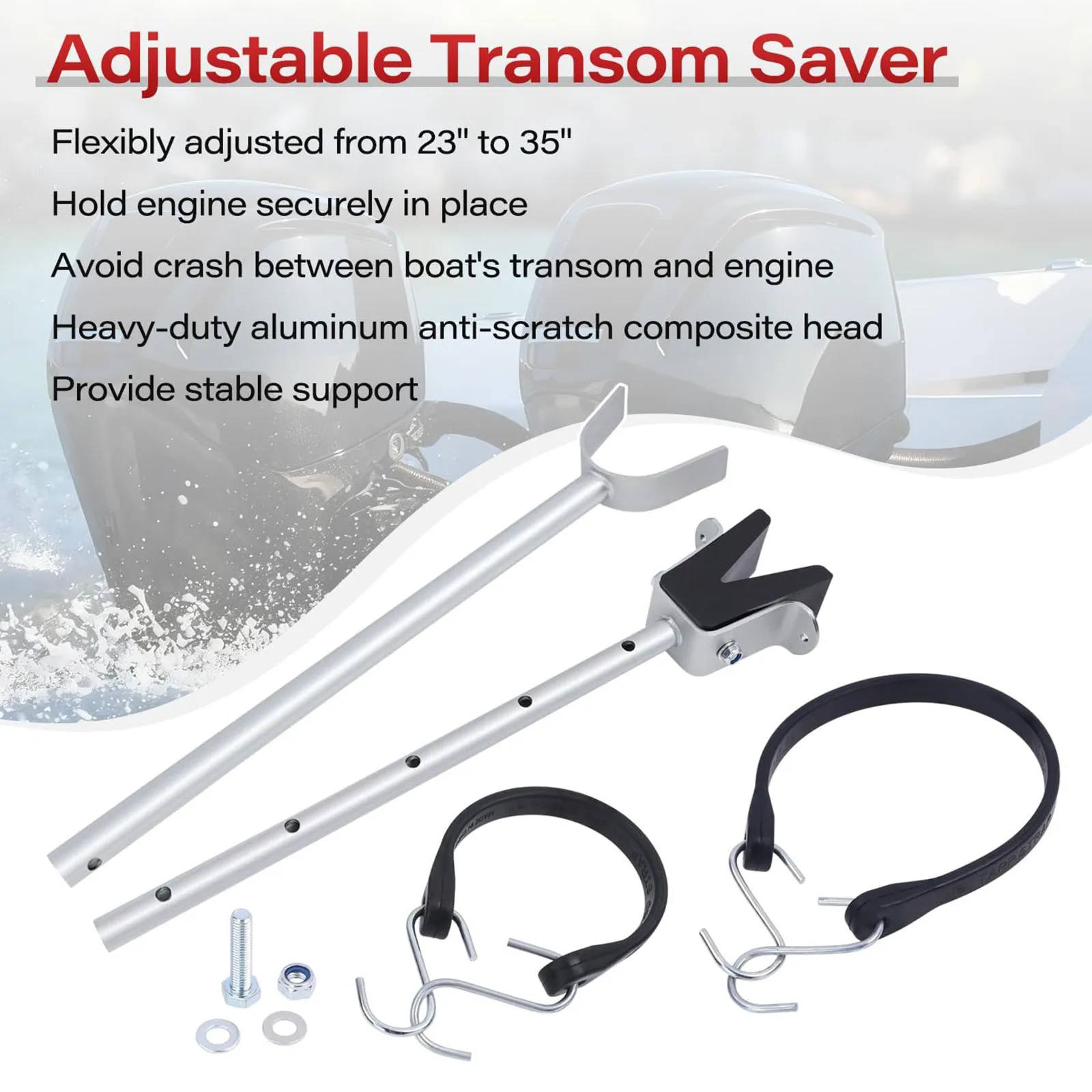 Boat Transom Saver Carbon Steel Repair Heavy Duty Adjustable Boat Motor Transom Support Mount Bracket for Outboard Motor
Boat Transom Saver Carbon Steel Repair Heavy Duty Adjustable Boat Motor Transom Support Mount Bracket for Outboard Motor